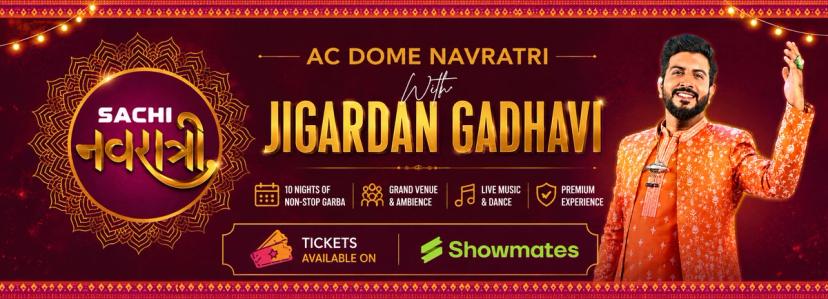 Sachi Navratri 2026 Ahmedabad | AC Dome Garba with Jigardan Gadhvi | Showmates