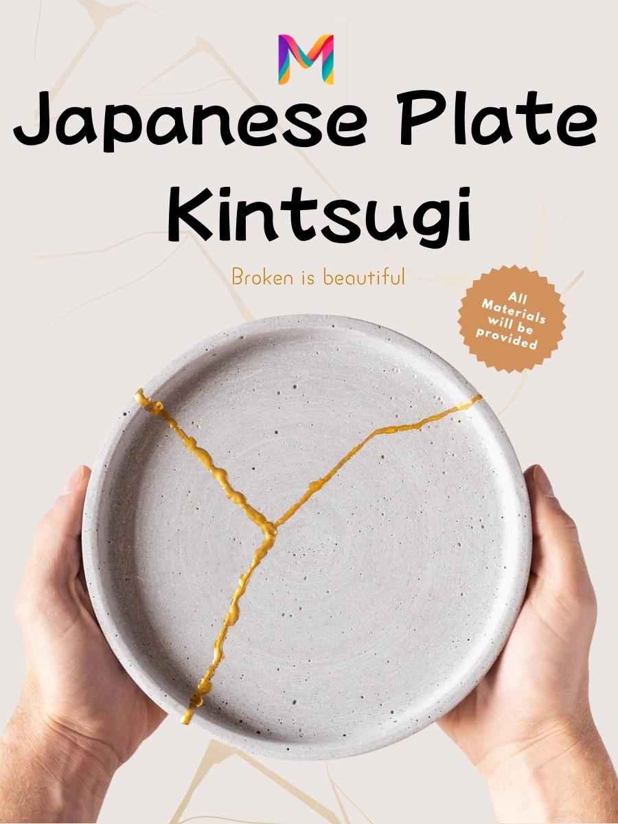 🍽 Japanese Kintsugi Plate